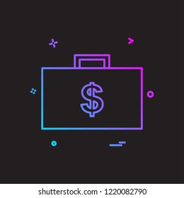 Dollar icon design vector