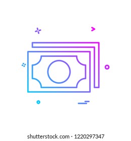 Dollar icon design vector