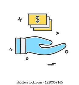 Dollar icon design vector