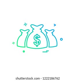 Dollar icon design vector