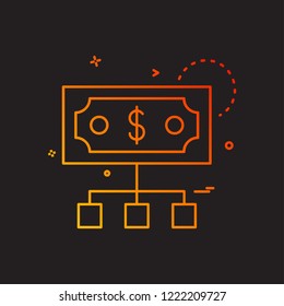 Dollar icon design vector
