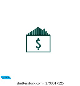 dollar icon design vector illustration template