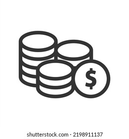 Diseño de iconos de dólar. ilustración vectorial
