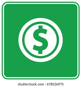 Dollar icon design,vector