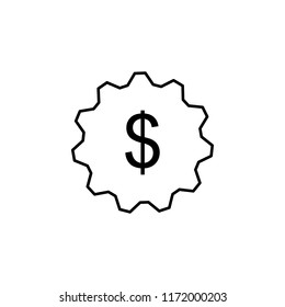 dollar icon. Element of business icon for mobile concept and web apps. Thin line dollar icon can be used for web and mobile