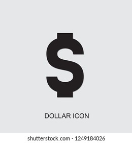 dollar icon. filled dollar icon from e-commerce collection. Use for web, mobile, infographics and UI/UX elements. Trendy dollar icon.