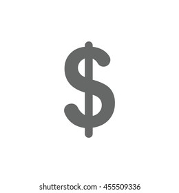 dollar Icon, flat design style