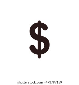 dollar Icon, flat design style