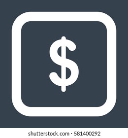 dollar Icon, flat design style