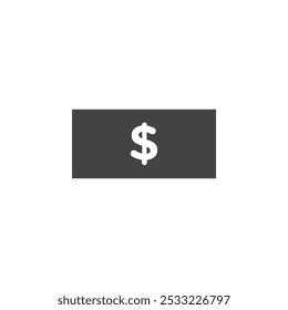 Icono de dólar Conjunto de contorno simple plano