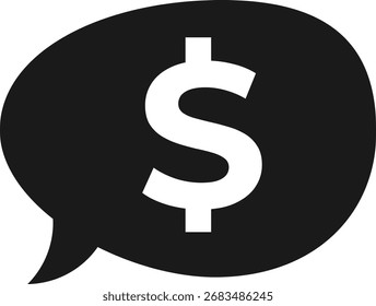 Ilustración vectorial gráfica de icono de dólar