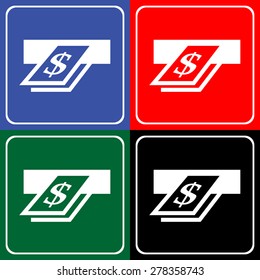Dollar icon great for any use. Vector EPS10.