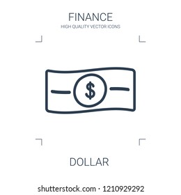 dollar icon. high quality line dollar icon on white background. from finance collection flat trendy vector dollar symbol. use for web and mobile