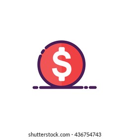 Dollar Icon Illustration