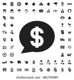 Dollar icon illustration isolated vector sign symbol