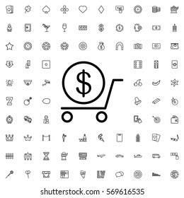 dollar icon illustration isolated vector sign symbol