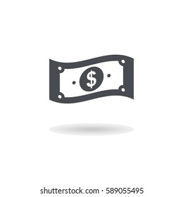 Dollar  icon illustration isolated vector sign symbol