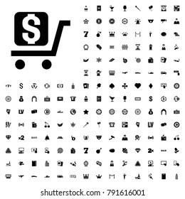 Dollar icon illustration isolated vector sign symbol. editable casino icons vector set.
