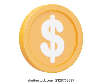 Ilustración de icono de dólar que representa un vector transparente