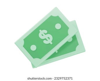 Dollar icon illustration render transparent vector