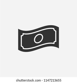 Dollar icon illustration,vector money sign symbol