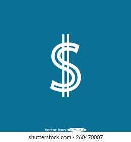 dollar icon isolated