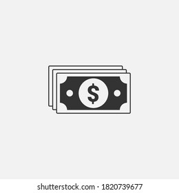 Dollar icon isolated on background. Cash symbol modern, simple, vector, icon for website design, mobile app, ui. Vector Illustration