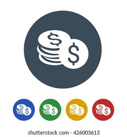 dollar icon isolated on white background. vector icon
