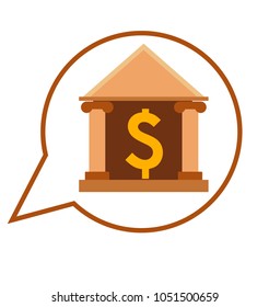 Dollar icon isolated vector illustration
