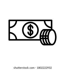Dollar icon or logo isolated sign symbol vector illustration - high quality black style vector icons
