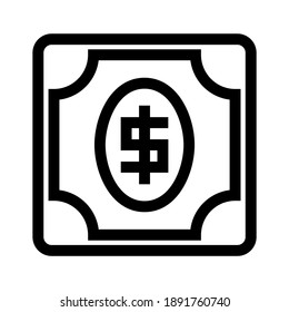 Dollar-Symbol oder Logo einzeln auf Zeichen, Vektorgrafik - hochwertige Vektorsymbole in schwarzem Stil
