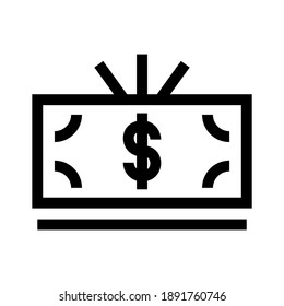 icono de dólar o logotipo símbolo de signo aislado ilustración vectorial de alta calidad iconos vectoriales de estilo negro
