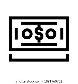 Dollar-Symbol oder Logo einzeln auf Zeichen, Vektorgrafik - hochwertige Vektorsymbole in schwarzem Stil
