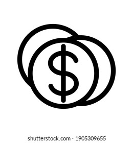 icono de dólar o logotipo símbolo de signo aislado ilustración vectorial de alta calidad iconos vectoriales de estilo negro
