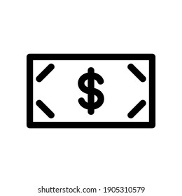 icono de dólar o logotipo símbolo de signo aislado ilustración vectorial de alta calidad iconos vectoriales de estilo negro
