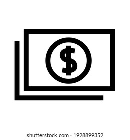 dollar icon or logo isolated sign symbol vector illustration - high quality black style vector icons
