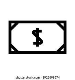icono de dólar o logotipo símbolo de signo aislado ilustración vectorial de alta calidad iconos vectoriales de estilo negro
