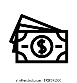 dollar icon or logo isolated sign symbol vector illustration - high quality black style vector icons

