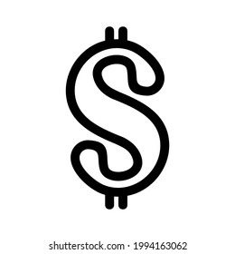 dollar icon or logo isolated sign symbol vector illustration - high quality black style vector icons
