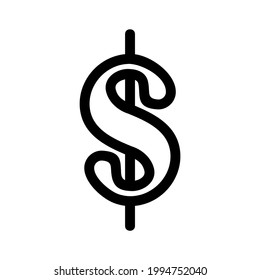 dollar icon or logo isolated sign symbol vector illustration - high quality black style vector icons
