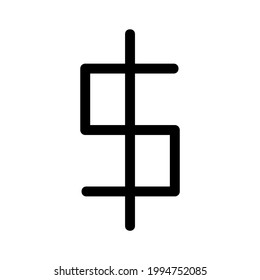 icono de dólar o logotipo símbolo de signo aislado ilustración vectorial de alta calidad iconos vectoriales de estilo negro
