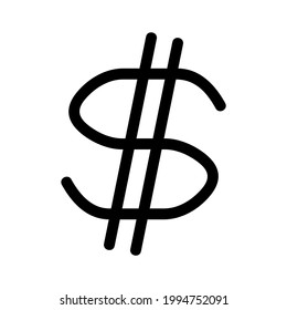 dollar icon or logo isolated sign symbol vector illustration - high quality black style vector icons
