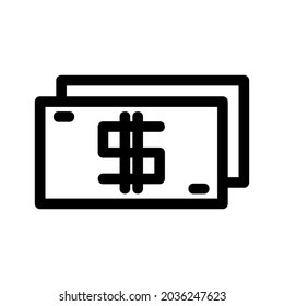 dollar icon or logo isolated sign symbol vector illustration - high quality black style vector icons
