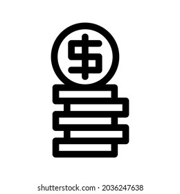 dollar icon or logo isolated sign symbol vector illustration - high quality black style vector icons
