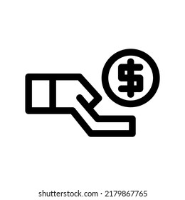 icono de dólar o logotipo símbolo de signo aislado ilustración vectorial de alta calidad iconos vectoriales de estilo negro
