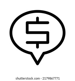 icono de dólar o logotipo símbolo de signo aislado ilustración vectorial de alta calidad iconos vectoriales de estilo negro
