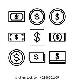 dollar icon or logo isolated sign symbol vector illustration - Collection of high quality black style vector icons
