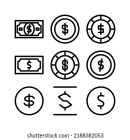 dollar icon or logo isolated sign symbol vector illustration - Collection of high quality black style vector icons
