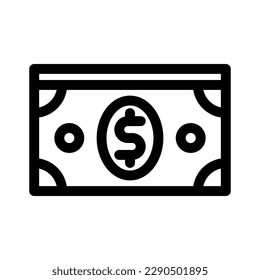 Dollar-Symbol oder Logo einzeln auf Zeichen, Vektorgrafik - hochwertige Vektorsymbole in schwarzem Stil