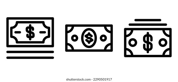 dollar icon or logo isolated sign symbol vector illustration - high quality black style vector icons
